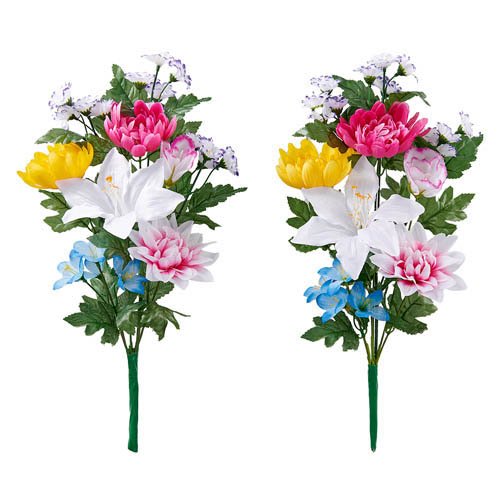 他サイト： アイメディア 造花 お墓・仏壇用 お供え 45cm(2束組)[仏具 その他]の商品画像