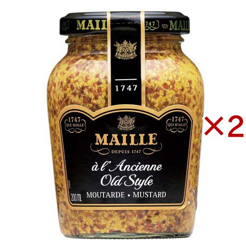 他サイト： S&B MAILLE 種入りマスタード(210g×2セット)[からし・わさび]の商品画像