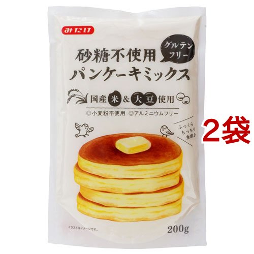 他サイト： 砂糖不使用 パンケーキミックス(200g*2袋セット)[粉類その他]の商品画像