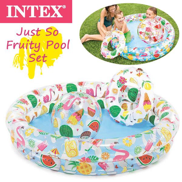 INTEX(インテックス) ジャスト ソー フルーティ プール セット 浮き輪 ビーチボールセット 水遊び/幼児/子供 59460の通販はau PAY  マーケット - Ｓｅａｌａｓｓ（シーラス）｜商品ロットナンバー：416760865