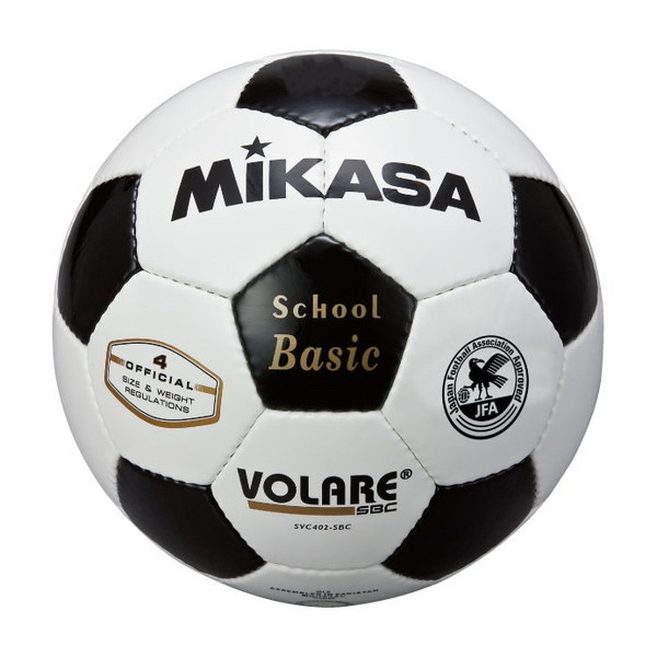 他サイト： MIKASA SVC402SBC-WBK サッカー4号手縫い 検定球 白/黒の商品画像