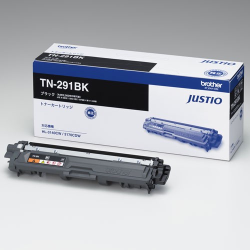 他サイト： Brother TN-291BK ブラック [純正トナーカートリッジ] メーカー直送の商品画像