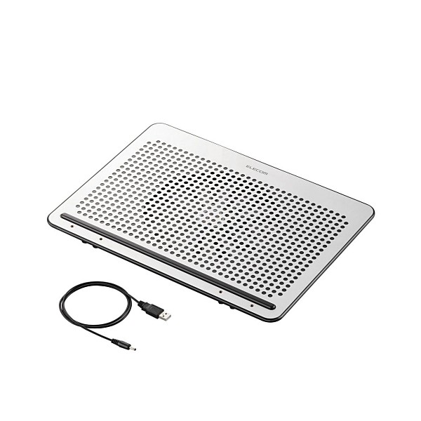 他サイト： 【5/3ポイントUP】ELECOM SX-CL22LSV シルバー [ノートPC用クーラー(角度調節・強冷タイプ)] メーカー直の商品画像