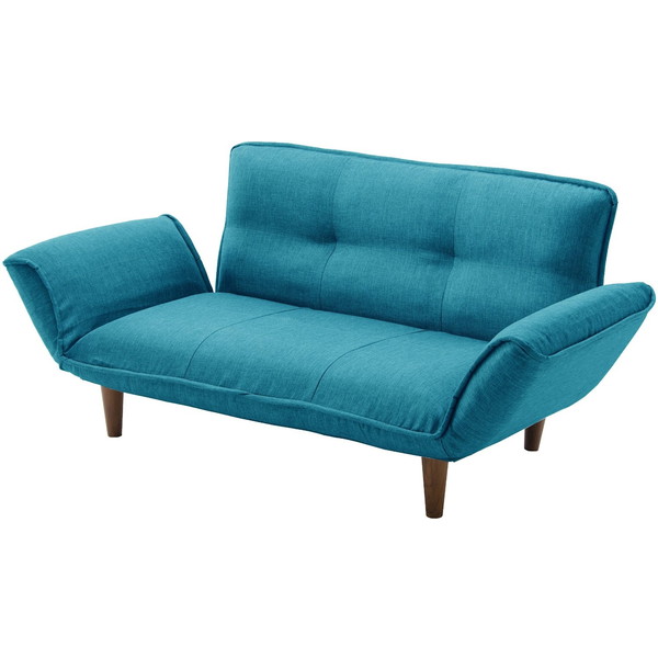 他サイト： CELLUTANE KAN ソファ タスクブルー 日本製 14段 リクライニング 座面ポケットコイル 二人掛け A01p-585の商品画像