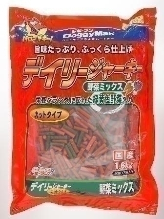 他サイト： ドギーマン デイリージャーキー 野菜 カット1.6Kgの商品画像