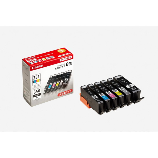 他サイト： CANON BCI-351XL+350XL/6MP [インクタンク (6色マルチパック・大容量・純正)] メーカー直送の商品画像