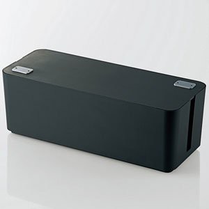 他サイト： ELECOM EKC-BOX001BK ブラック [ケーブルボックス 6個口]の商品画像