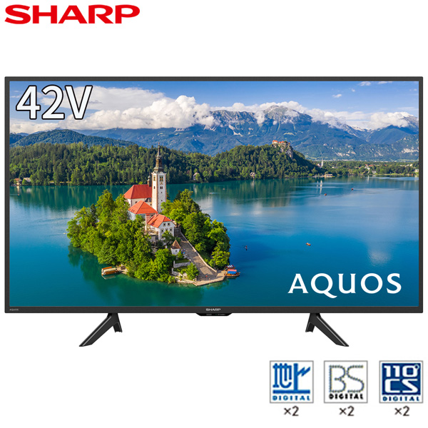 他サイト： 液晶テレビ 42型 42インチ アクオス シャープ AQUOS SHARP メーカー保証 2T-C42BE1 外付けHDD録画対の商品画像