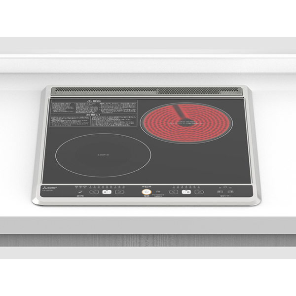 他サイト： IHクッキングヒーター ビルトイン IHコンロ ビルトインコンロ  1口 三菱電機 MITSUBISHI CS-H217B ブラの商品画像