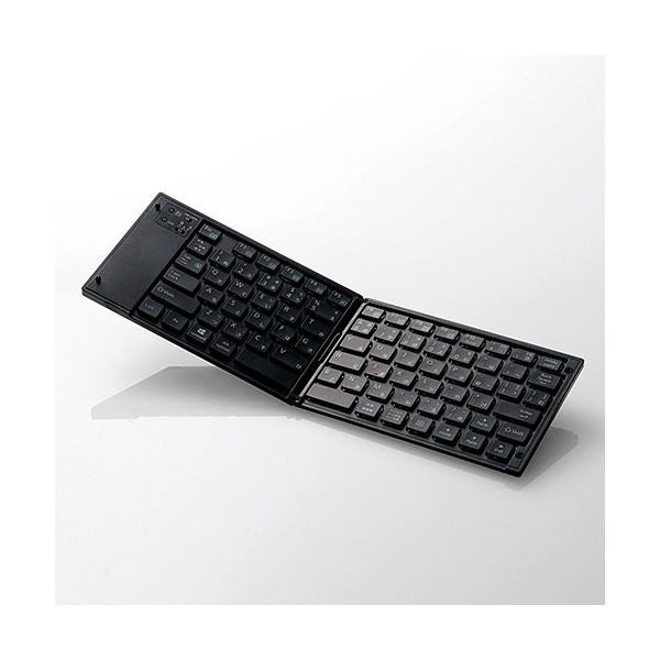 他サイト： ELECOM TK-FLP01BK ブラック Bluetooth3.0ワイヤレスキーボード タブレットスタンド付き (Androの商品画像