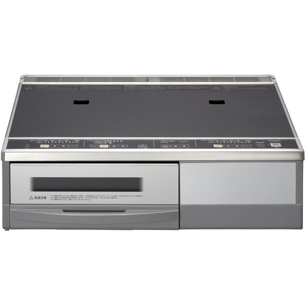 他サイト： IHクッキングヒーター IHコンロ 2口 据え置き 日立 HT-33AG(K) ブラック/シルバー 30Aの商品画像