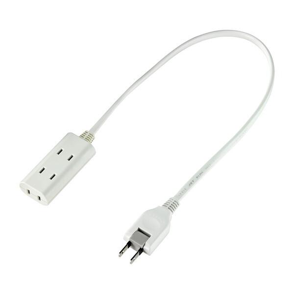 他サイト： ELPA WB-CT305B(W) ホワイト [ちょっとコードタップ 3個口 50cm]の商品画像
