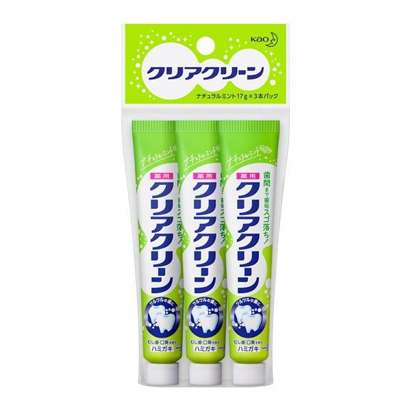 他サイト： 花王 クリアクリーンナチュラルミント ミニ 17g×3の商品画像