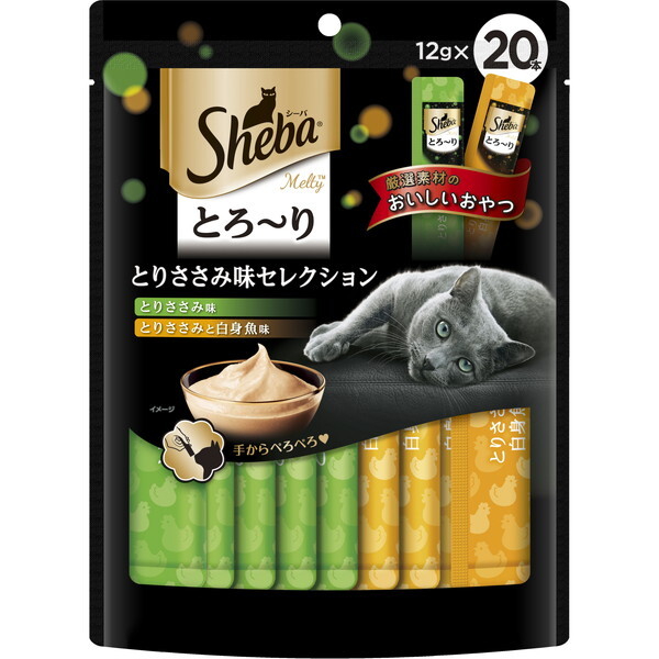他サイト： マースジャパンリミテッド シーバ とろ〜り メルティ とりささみ味セレクション 12g×20本の商品画像