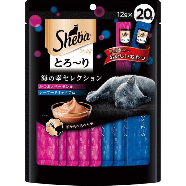 他サイト： マースジャパンリミテッド シーバ とろ〜り メルティ 海の幸セレクション 12g×20本の商品画像