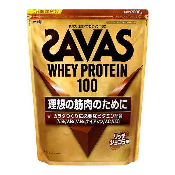 他サイト： 明治 ザバス ホエイプロテイン100 リッチショコラ味 2200g 2631696の商品画像