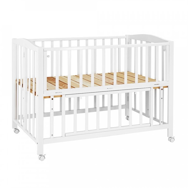 他サイト： KATOJI ベビーベッド 折りたたみ レギュラーサイズ ホワイト 02326 [ベビーベッド (新生児〜24ヶ月まで)] 【保の商品画像