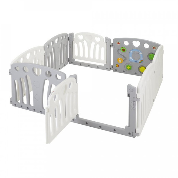 他サイト： KATOJI ベビーサークル 2ドア コロコロランドII ホワイト&グレー 63208 【保証期間:1年】の商品画像