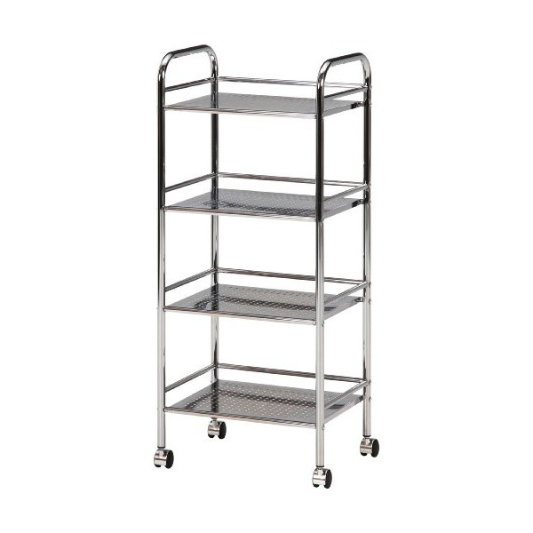 他サイト： 不二貿易 93399 マルチワゴン4段 CR/CR メーカー直送の商品画像