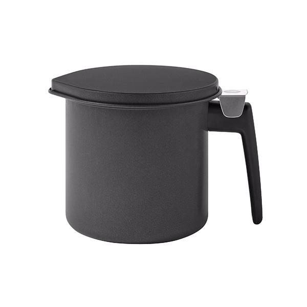他サイト： アイリスオーヤマ H-OP800 ブラック 活性炭オイルポット800ml カートリッジ1個付 メーカー直送の商品画像