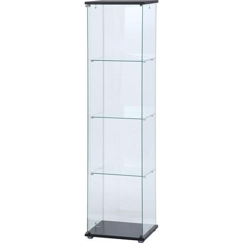 他サイト： 不二貿易 【組立品】ガラスコレクションケース(クリア)4段 TMG−G130の商品画像