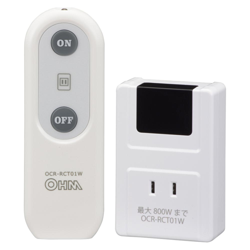 他サイト： オーム電機(OHM) OCR-RCT01W リモコンコンセント 電気器具専用の商品画像
