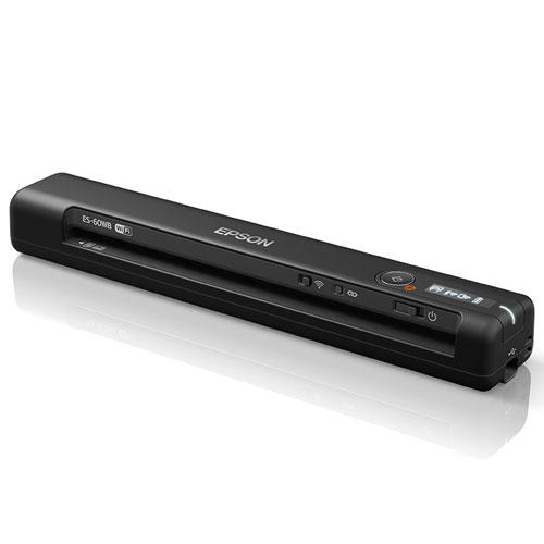 他サイト： エプソン(EPSON) ES-60WB ブラック モバイルドキュメントスキャナー A4対応 WiFiモデルの商品画像