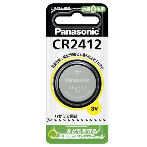他サイト： パナソニック(Panasonic) CR-2412P コイン形リチウム電池 1個入りの商品画像