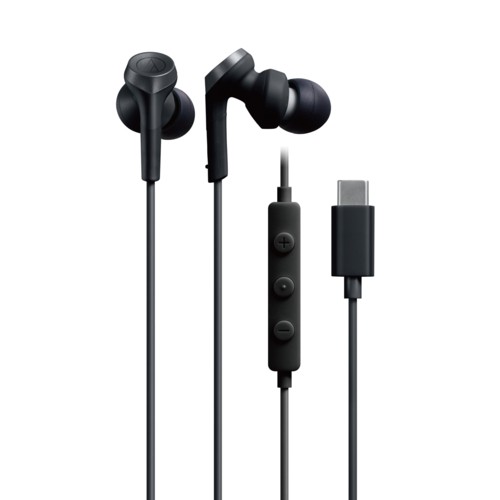 他サイト： オーディオテクニカ(audio-technica) ATH-CKS330C BK(ブラック) USB Type-C用イヤホンの商品画像