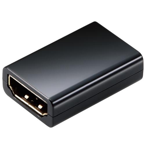 他サイト： エレコム(ELECOM) AD-HDAASS01BK ブラック HDMI アダプタ 延長 金メッキ 4K 60pの商品画像
