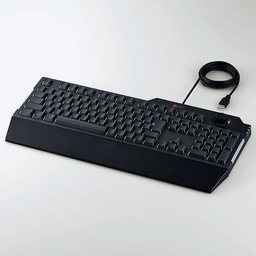他サイト： エレコム(ELECOM) TK-G02UMBK ブラック メンブレンゲーミングキーボード 日本語107キーの商品画像