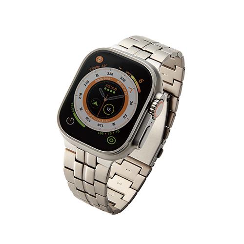 他サイト： エレコム(ELECOM) AW-49BDTITSV シルバー アップルウォッチ バンド Ultra ステンレスの商品画像