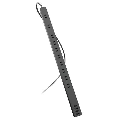 他サイト： エレコム(ELECOM) ECT-1925BK ブラック 電源タップ USB-A×4ポート 延長コード Aタイプ 2ピンの商品画像