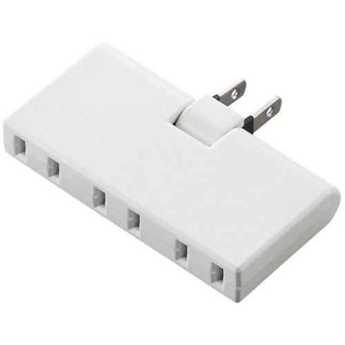 他サイト： エレコム(ELECOM) T-TR05-2300WH ホワイト トリプルタップ アンダ―タイプ 2ピン 3個口の商品画像