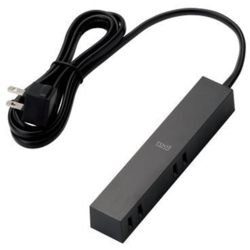 他サイト： エレコム(ELECOM) AVT-D3-2415BK ブラック デザインタップ 延長コード 2ピン 4個口 1.5mの商品画像