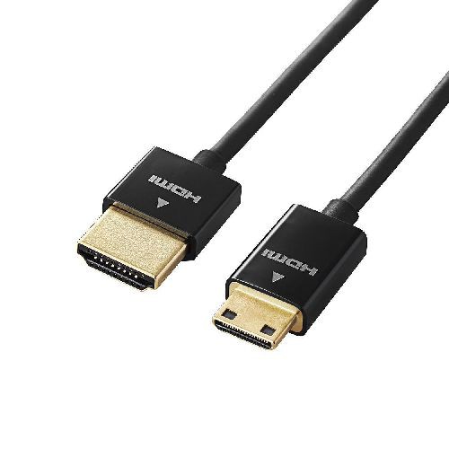 他サイト： エレコム(ELECOM) DH-HD14SSM15BK(ブラック) イーサネット対応 スーパースリムHDMIケーブル/A-C 1の商品画像