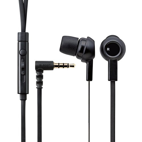 他サイト： エレコム(ELECOM) EHP-CS3520MBK ブラック ステレオヘッドホンマイク スマートフォン用の商品画像