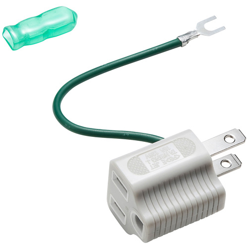 他サイト： サンワサプライ TAP-AD8GY 3P→2P変換アダプタの商品画像