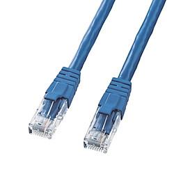他サイト： サンワサプライ KB-T6L-01BLCK(ブルー) カテゴリ6UTPクロスケーブル 1mの商品画像