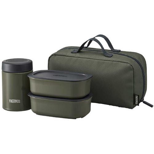 他サイト： サーモス(THERMOS) JEA-1001-SMB(スモークブラック) 真空断熱スープランチセットの商品画像
