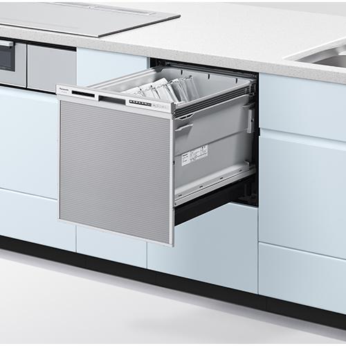 他サイト： パナソニック(Panasonic) 【商品お届けのみ】NP-45RS9Sビルトイン食器洗い乾燥機 幅45cmドアパネル型の商品画像