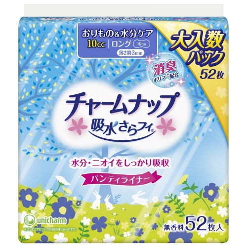 他サイト： ユニ・チャーム(unicharm) チャームナップ 吸水さらフィロングパンティライナー無香料52枚入の商品画像