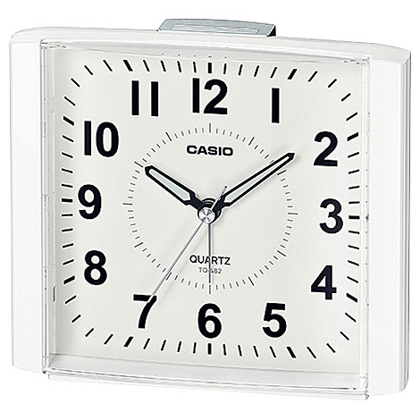 他サイト： CASIO(カシオ) TQ-482-7JF(パールホワイト) 目覚まし時計の商品画像
