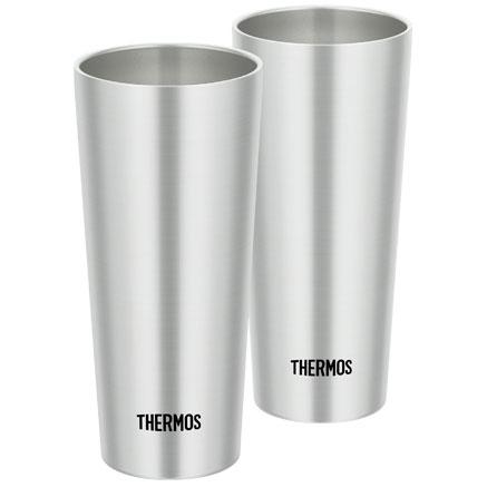 他サイト： サーモス(THERMOS) 真空断熱タンブラー 0.4L JDI-400P-S ステンレス 2個セットの商品画像