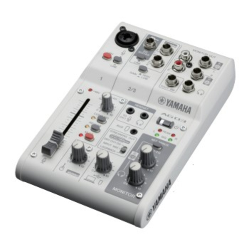 他サイト： ヤマハ(YAMAHA) AG03MK2W ホワイト USB接続 Live Streaming Mixerの商品画像