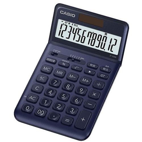 他サイト： CASIO(カシオ) JF-S200-NY(ネイビー) スタイリッシュ電卓 12桁の商品画像