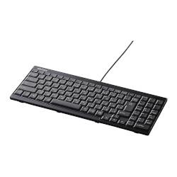 他サイト： バッファロー(BUFFALO) BSKBU14BK ブラック USB接続 有線スリムキーボードの商品画像