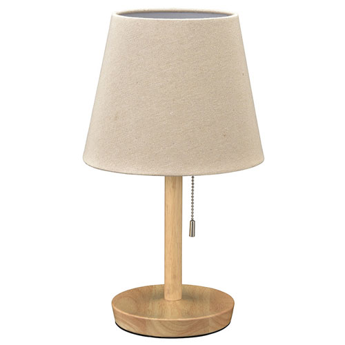 他サイト： オーム電機(OHM) TT-YN26MAW-NA(ナチュラル) テーブルスタンド 木製 06-3809の商品画像