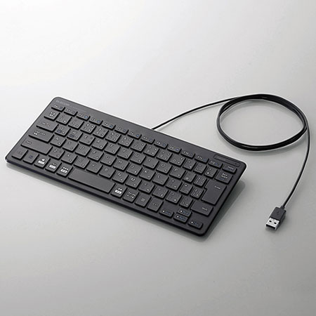 他サイト： エレコム(ELECOM) TK-FCP096BK ブラック 有線キーボード 日本語配列の商品画像