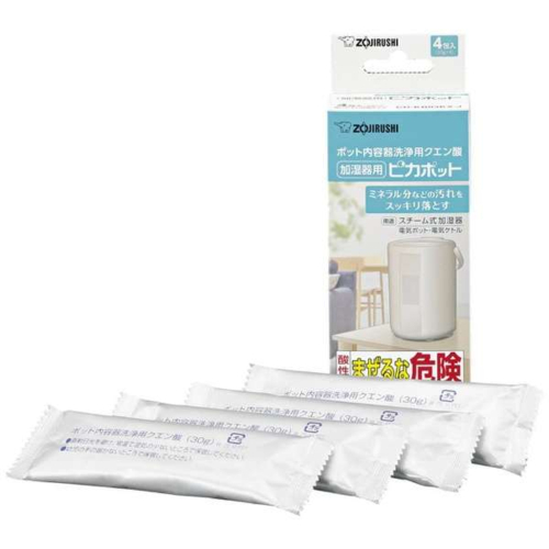 他サイト： 象印(ZOJIRUSHI) CD-KB03KX-J  ピカポット ポット内容器洗浄用 クエン酸 30g×4包入りの商品画像